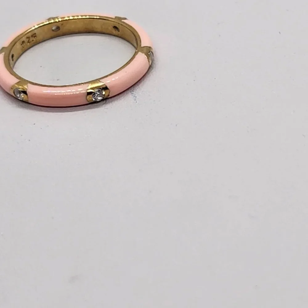 Brand New Sterling Silver 925 Light PINK Band / Ring - Picture 3 of 5